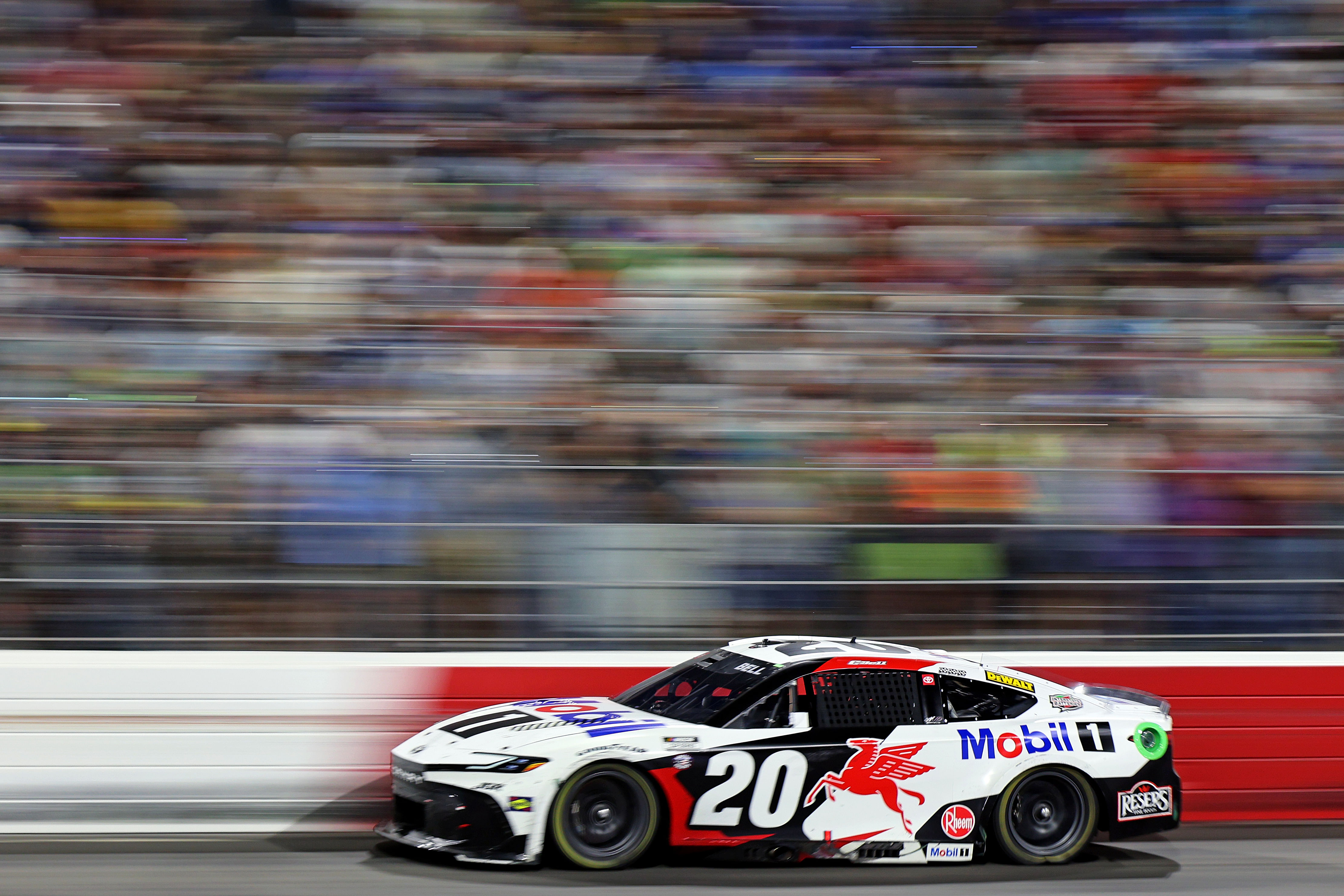 Christopher Bell driving the #20 Toyota Camry at North Wilkesboro Speedway - Source: Imagn